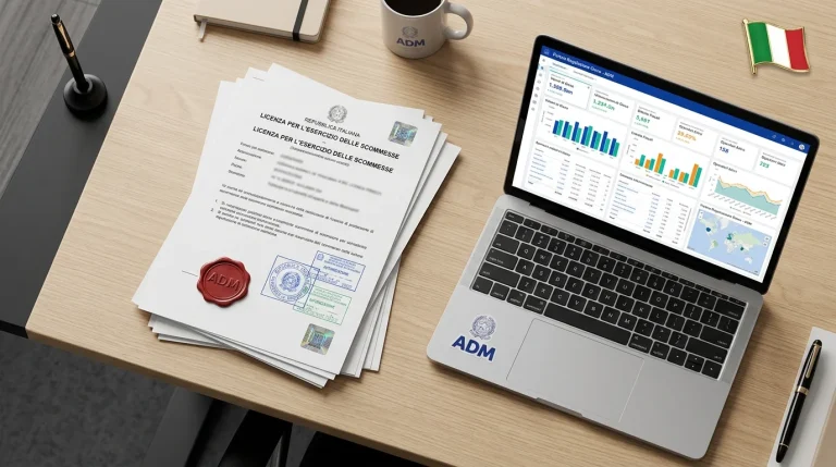 Esquema de la reforma de licencias de apuestas de la ADM italiana con datos del nuevo marco regulatorio