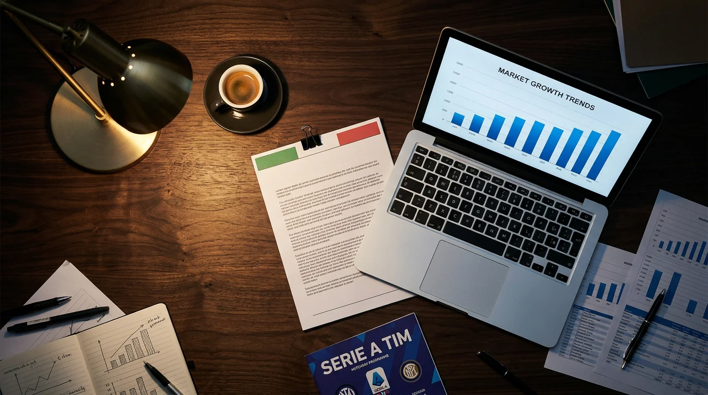 Panorama del mercado de apuestas deportivas en Italia con datos de la Serie A